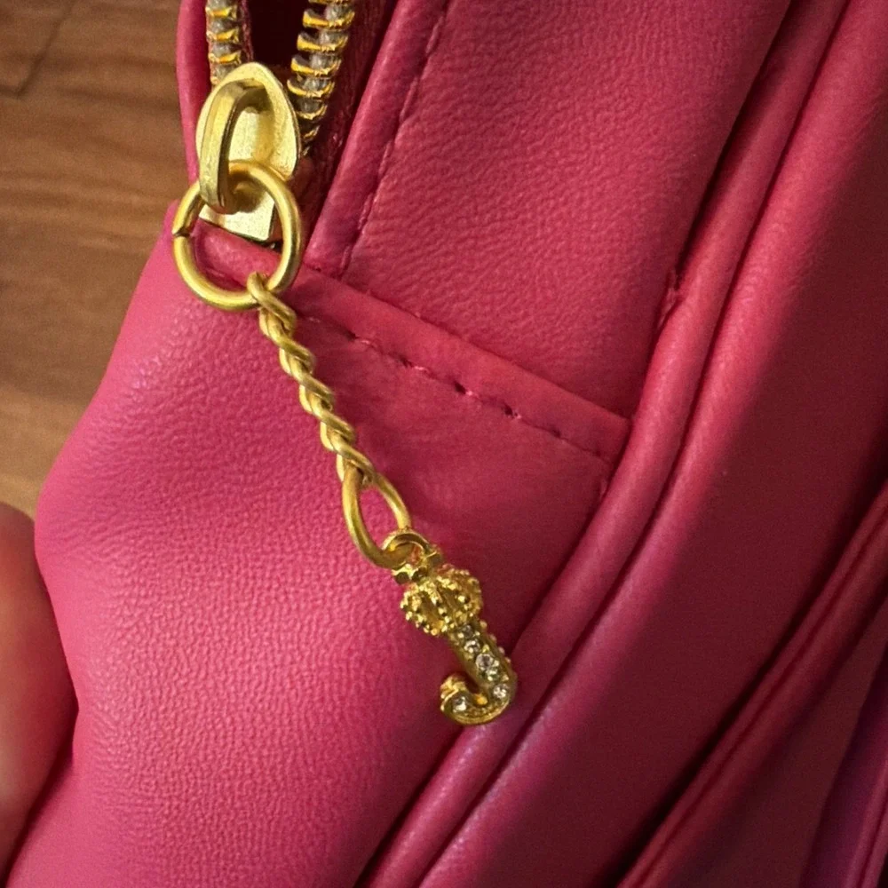 Juicy Couture Backpack Hot Pink Black‎ Sequin New With Tags